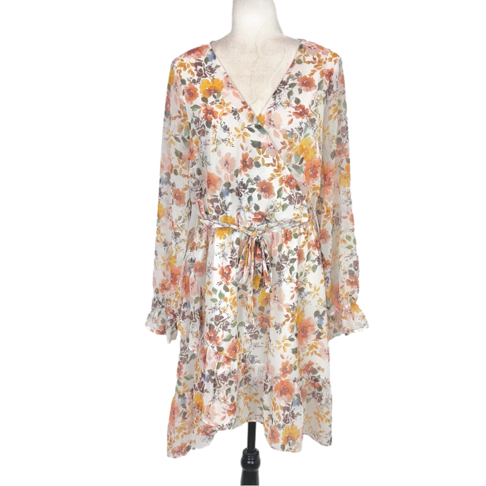 RW&Co floral belted dress